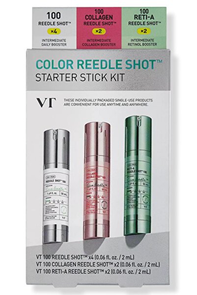 VT COSMETICS Color Reedle Shot Starter Stick Kit Cilt Bakım Seti