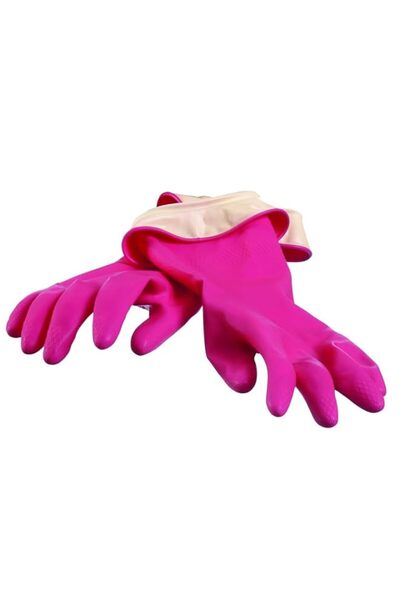 Generic Casabella WaterBlock Premium Gloves Medium Pink, Silicone, M (Pack of 2)