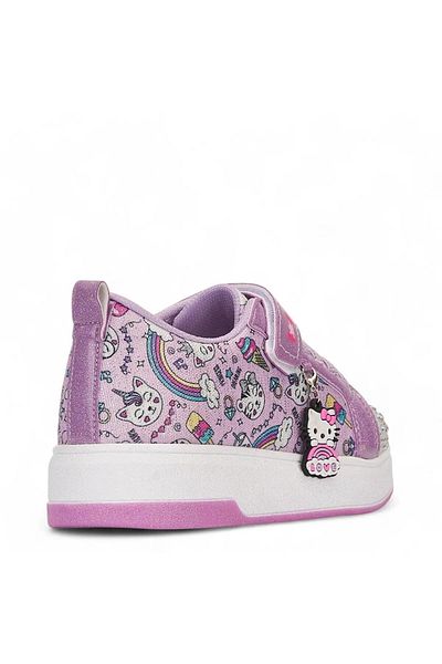 NS Little Printed, Stoned Girls' Sports Shoes, Girls' Sneakers with Cats - Orthopedic Supported