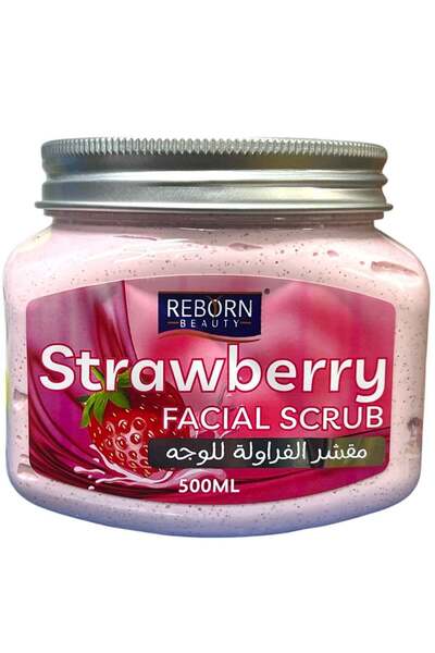 Reborn Beauty Strawberry Whitening Exfoliating Facing Scrub Pink 500ml