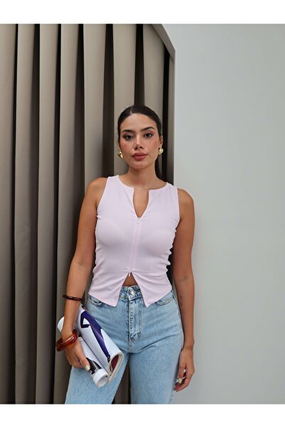 ESRAHELVACI Double Zipper Blouse