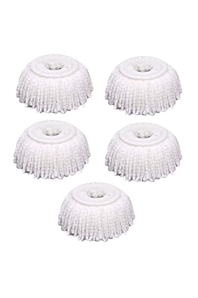 Generic YWSHF 5 قطع رأس ممسحة بديلة من الألياف الدقيقة، رأس ممسحة دوارة بديلة...
