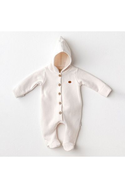 Budi Andywawa Ac25153 Soft Baby Jumpsuit Ecru