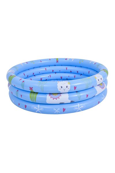 Fab N Funky Inflatable Pool, Easy to Store, Durable, Animal Theme, 18 Months+, L 100 x H 30 cm - Assorted
