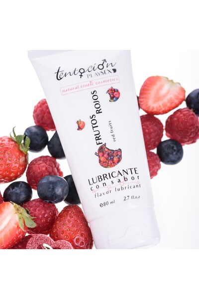 Tentacion Lubrifiant Comestibil cu Fructe de Padure , Tentación Playsex ,80 ML