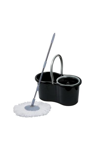 Generic مجموعة دلو ممسحة Esqube Elegant 360° Magic Spin Mop مع عبوة إعادة تعب...