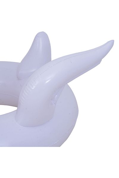 Fab N Funky Kids Swan Tube Swim Ring, Elegant Pool Float, Sturdy Design, Summer Favorite - White