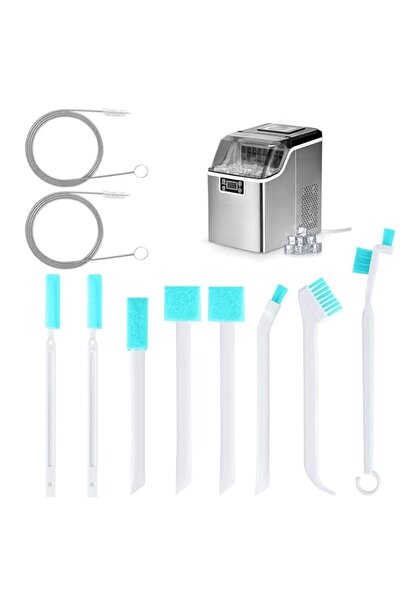 Generic مجموعة من 10 قطع من فرش تنظيف ماكينة صنع الثلج، أدوات تنظيف ماكينة صن...