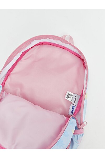 LC Waikiki LCW ACCESSORIES YENİ SEZON Şirinler Baskılı Kız Çocuk Okul Çantası