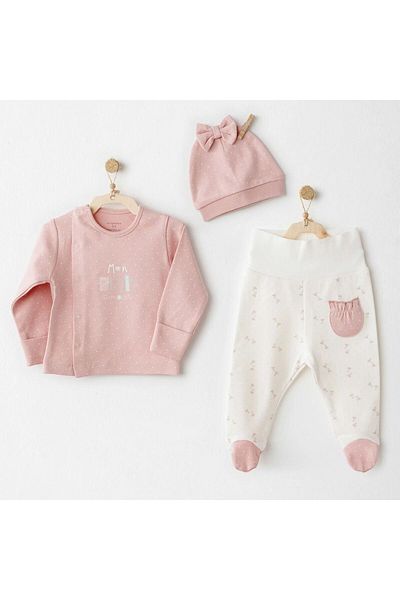Budi Andywawa Ac26086 Mon Petit Amour 3-Piece Bodysuit Pink