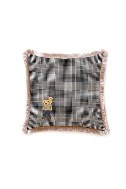 Adawall Stylish Teddy Pillow/Cushion (Filling Bead Fiber, Nation. Washing and Fading Certificate)