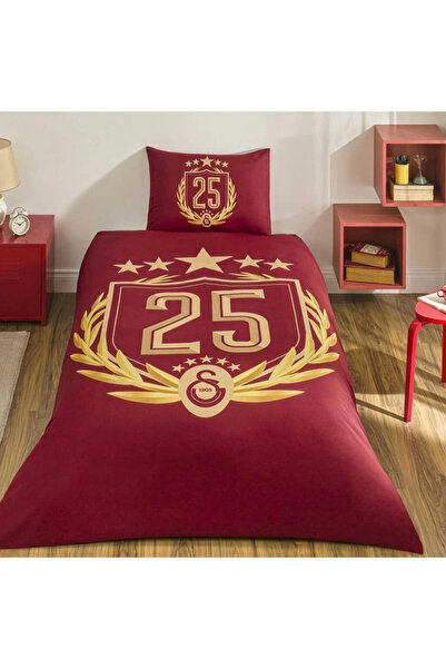 BYKOPUZ Crown Galatasaray 25Th Championship Single Licensed Duvet Cover Set