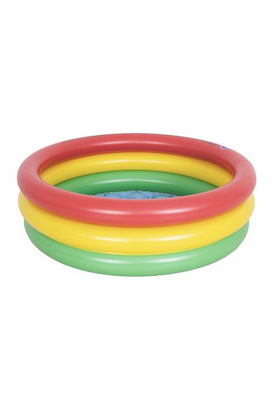 Fab N Funky Inflatable Pool Durable, Splashing Experience, Colourful, 18 Months+, Multicolour