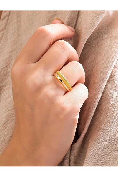 Hakan Güler Kuyumculuk 14 Ayar Altın Çift Sıra Ajda Model Yüzük