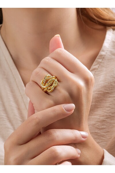 Hakan Güler Kuyumculuk 14 Ayar Altın Aşk Düğümü Ajda Model Yüzük