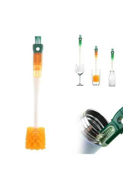 Generic PINKE 5in1 Water Bottle Brush Multifunctional Water Bottle Cleaning Brush, Straw Cleaner Cleaning B