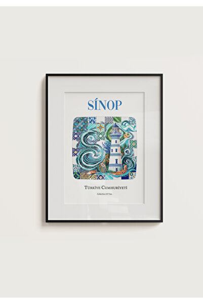 POSTER Farul Sinop, vizibil de pe malul mării, fără ramă