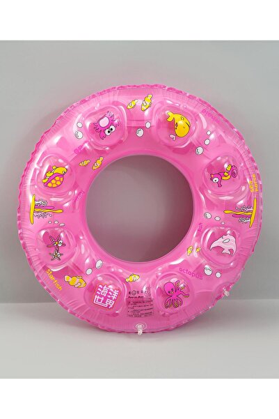 Fab N Funky حلقة سباحة للأطفال، بتصميم حيوانات بحرية، ملحق حمام سباحة ممتع، ي...