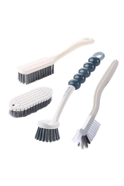 Generic مجموعة فرش تنظيف متعددة الأغراض من ديفسيدار، مكونة من 4 قطع، فرش تنظي...