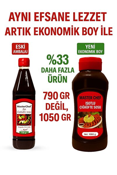 Masterchef MASTER CHEF İSOTLU ACILI ÇİĞKÖFTE SOU 1050 GR 12' Lİ