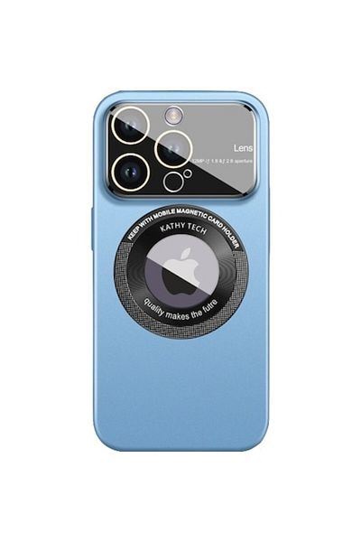 SOHO Husă de protecție MagSafe Kathy Tech pentru Apple iPhone 12 Pro Max, inel dublu, albastru deschis