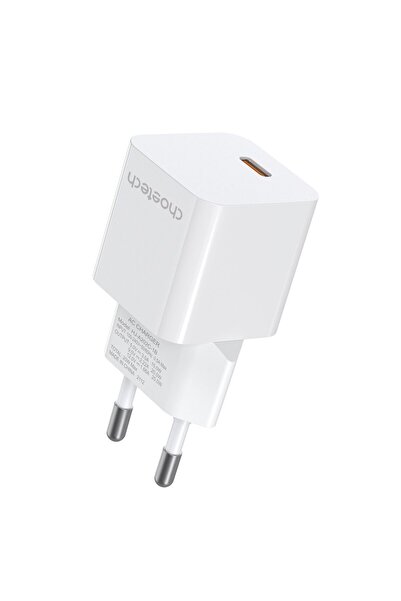 CHOETECH Încărcător de perete cu încărcare rapidă 20W USB-C, alb,