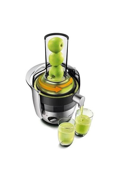 Philips Avance Collection Fruit and Vegetable Juicer HR1922/21, 1L, 1200W, 2 Speed Levels (Black/Sil