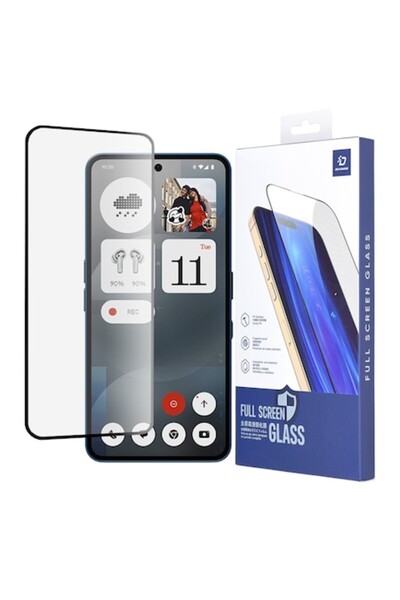 CLOUD Folie pentru Nothing Phone 3a/3a Pro, L23, Sticla securizata, Black