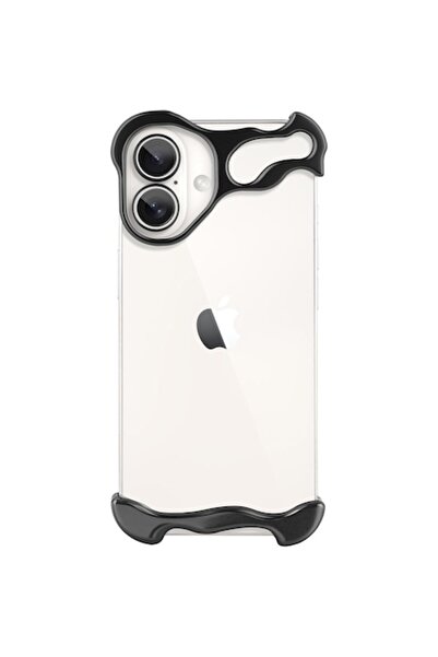 CLOUD Metal Case for iPhone 16 — Corner & Camera Protection, Alloy, Shockproof, Scratch-Resistant, Black