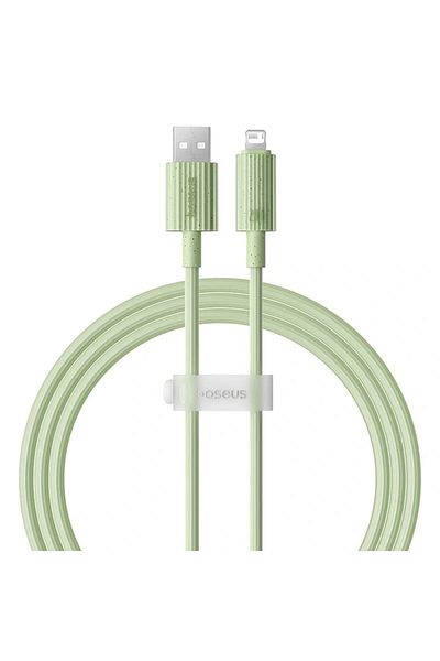 Baseus Super fast charging cable, USB A to Apple compatible connector, 2.4A, 480Mbps, 2m, Green