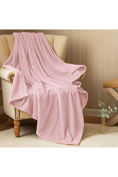 SOOYE Softy flannel blanket, Sooye, Polyester, 150x200 cm, Pink