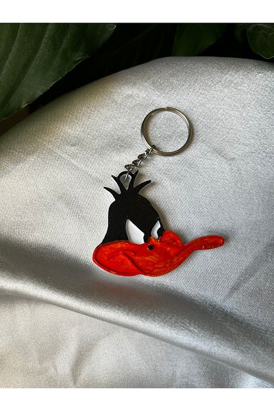 Gonulella Daffy Duck Keychain 3D Keychain