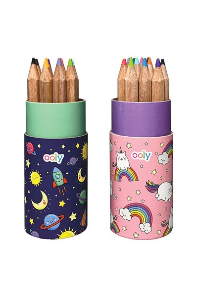 Ooly Mini Draw'n'Doodle Colored Pencils with Sharpener Set