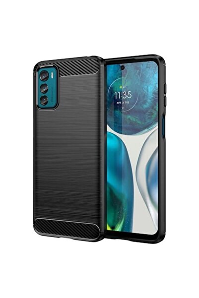 OEM Θήκη για Motorola Moto G42, Techsuit Carbon Σιλικόνης, Μαύρη