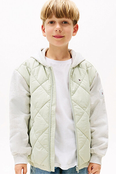 Tommy Hilfiger ВАТИРАНО ЯКЕ С МИКС ТЕХНИКА