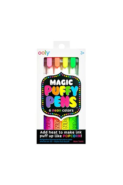 Ooly Magic markers with 3D effect, Puffy Pens,