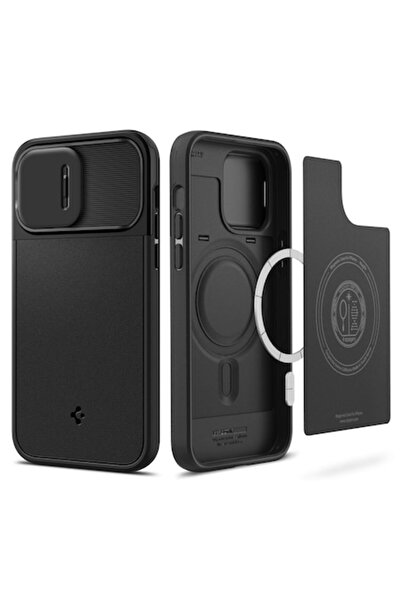 Spigen iPhone 14 Pro Max Case, Optik Armor Mag, Black