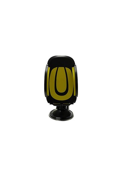 OEM Car phone holder with extendable arm and suction cup in Black/Yellow
