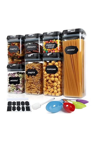 CLOUD Set 7 Food Storage Containers Cloud, Airtight, 0.5L-1.9L, Transparent