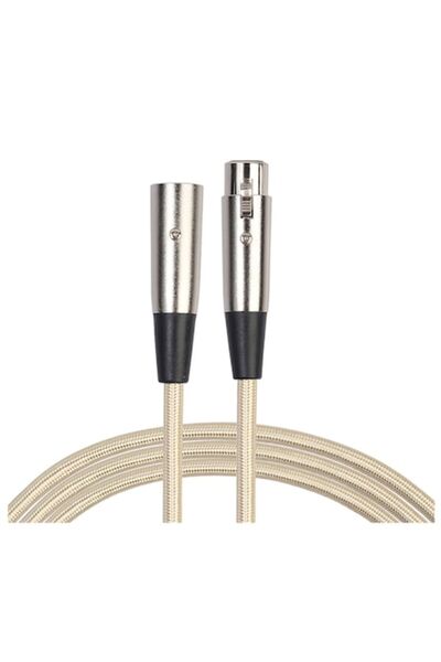 OEM Cablu extensie audio XLR de înaltă performanță, 3 pini, texturat cu conectori aurii, 5 metri