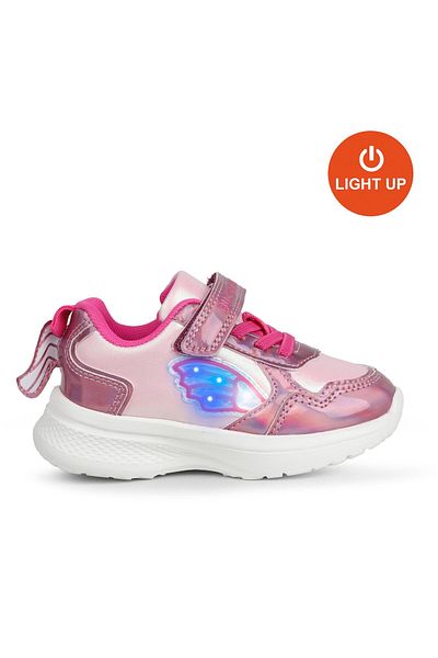 BUCKHEAD Children's Lighted Leather Daily Shoes Buck3041 Bright