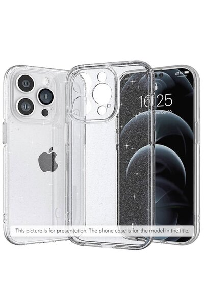 Stef's Cat Husa pentru iPhone 17, SparkleSkin Series, E58, Poliuretan, Clear