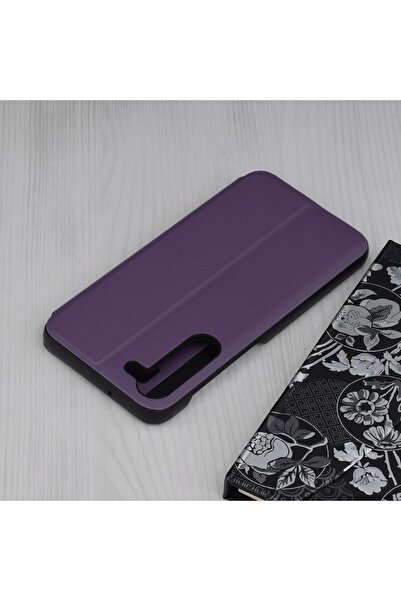 Techsuit Case for Samsung Galaxy S23 Plus, Faux Leather, Purple