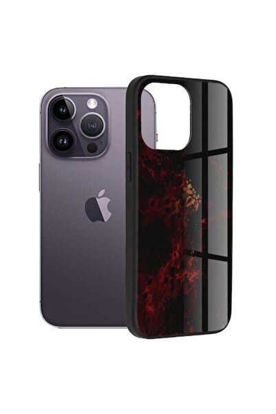 Techsuit Carcasă pentru iPhone 14 Pro Max, seria Glaze, Red Nebula