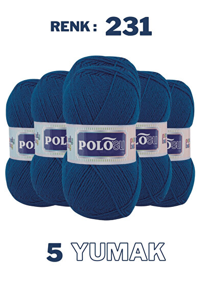 Polosu (5 Adet) Candy Baby %100 Premium Akrilik Bebek Örgü İpliği - 231 - Pet...
