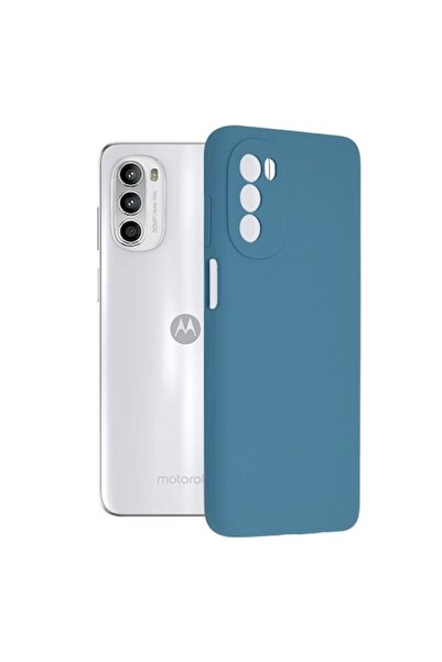 OEM Carcasă pentru Motorola Moto G52 4G/Moto G82 5G, silicon, albastru denim