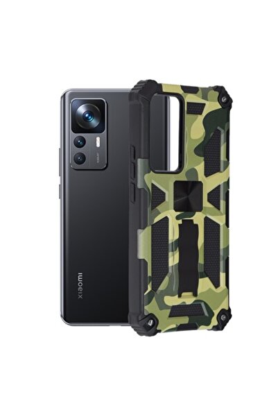 OEM Phone case for Xiaomi 12T/12T Pro, Techsuit Blazor Series, Camo Lime