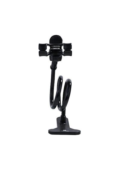 Bibilel Suport de birou universal reglabil pentru telefoane de 3-6,3 inci cu clemă, negru, HRT-BBL5368