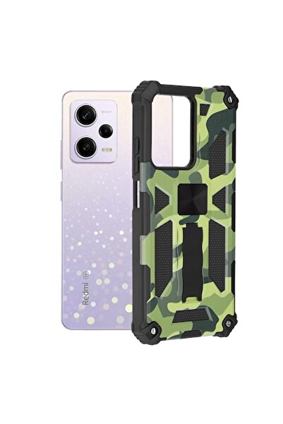OEM Carcasă pentru Xiaomi Redmi Note 12 Pro/Poco X5 Pro, Poliuretan, Camo Lime