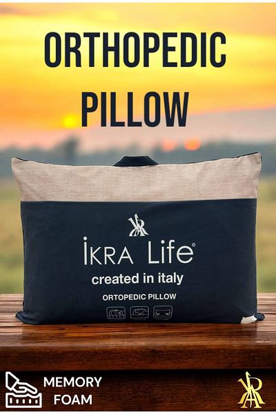 İKRALİFE Visco Pillow Orthopedic Chubby 60X40 cm Neck Pillow Pillow